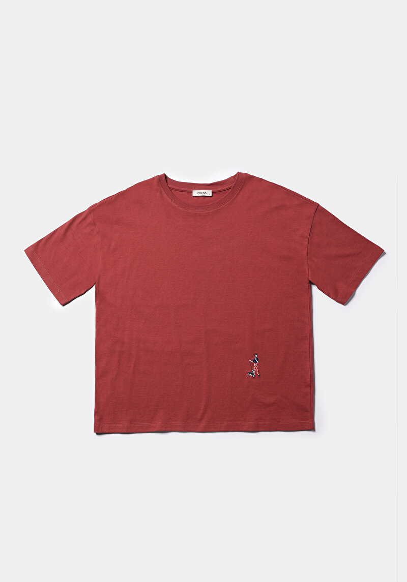 Afișați detalii pentru Tricou Cu Maneca Scurta De Dama Roşu Regular Fit  Cl1077681