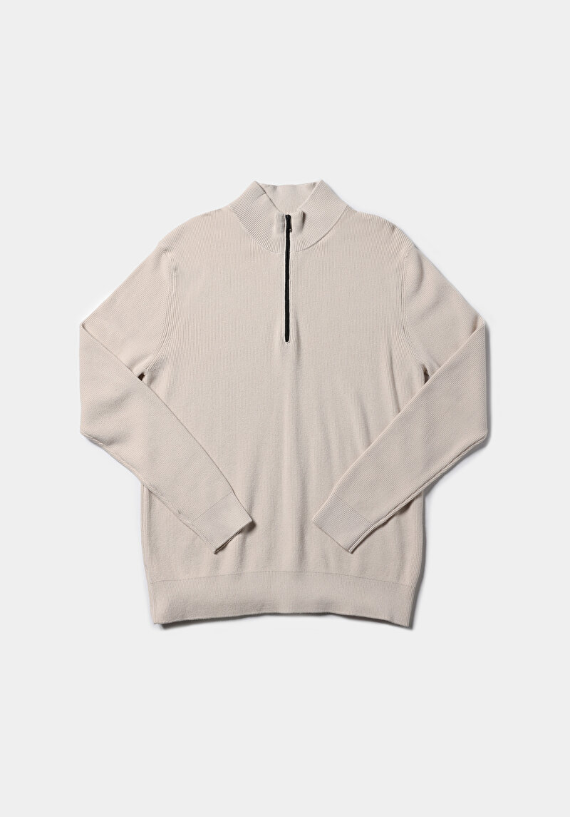 Afișați detalii pentru Pulover De Barbati Ecru Regular Fit  Cl1076736