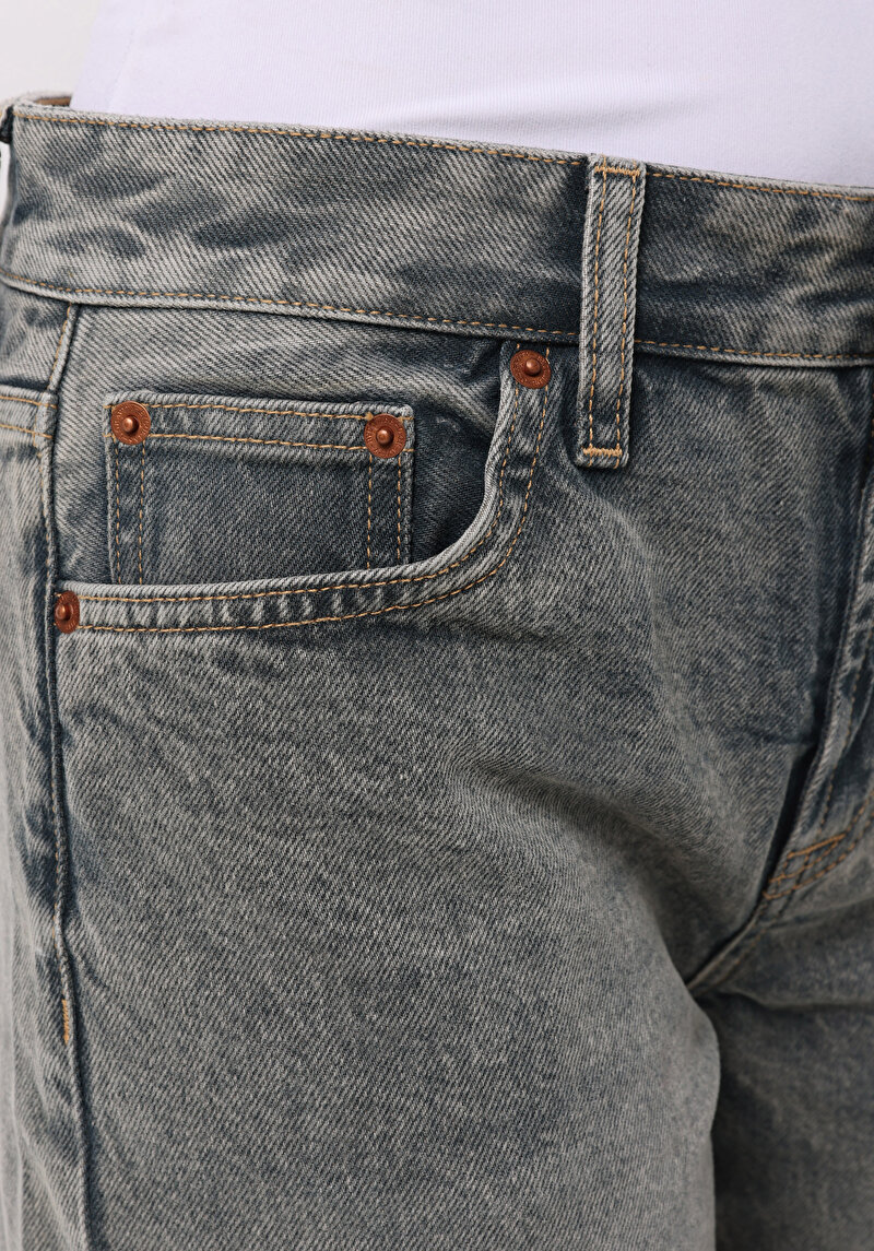 Afișați detalii pentru Pantaloni De Dama Denim Straight Fit  Cl1076775