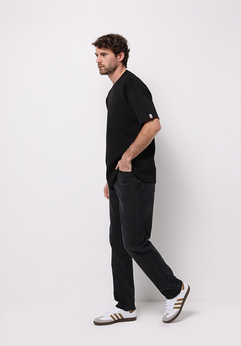 Afișați detalii pentru Pantaloni De Barbati Negru Regular Fit 067 Jack Cl1077391