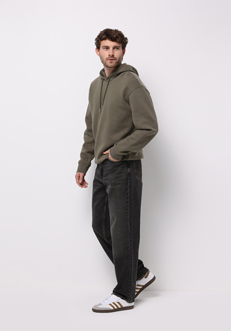 Imagine a Pantaloni De Barbati Negru Loose Relaxed Fit Cl1077538