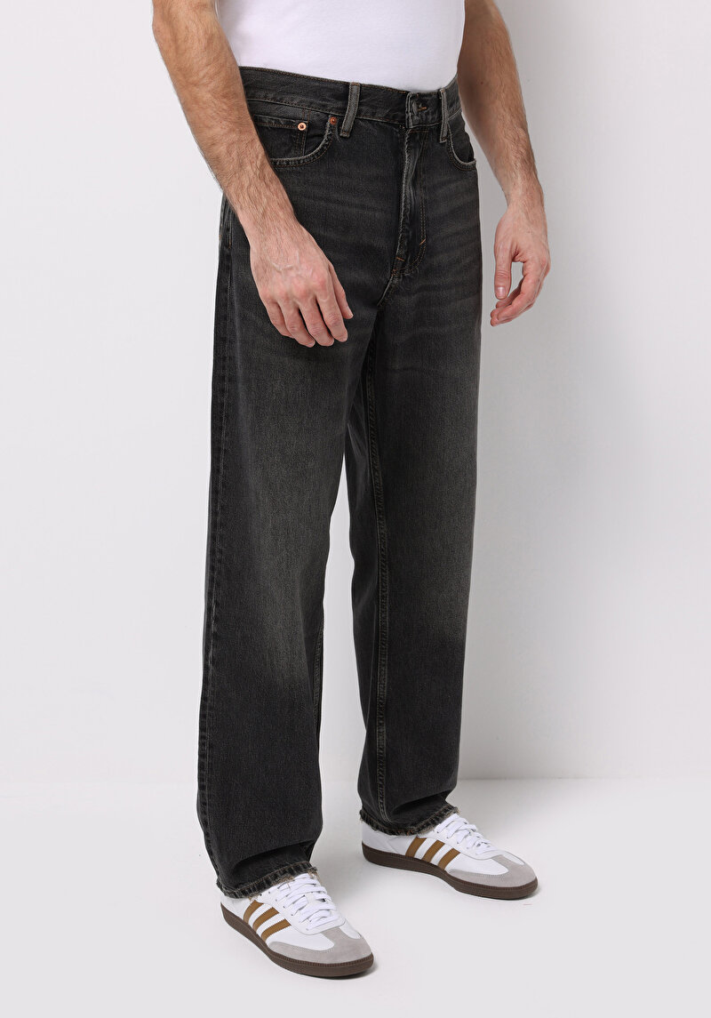 Imagine a Pantaloni De Barbati Negru Loose Relaxed Fit Cl1077538