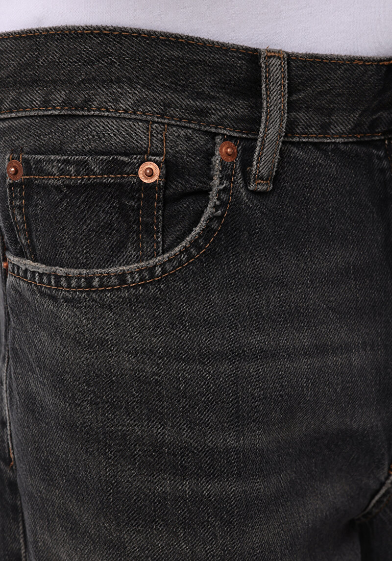 Afișați detalii pentru Pantaloni De Barbati Negru Loose Relaxed Fit  Cl1077538