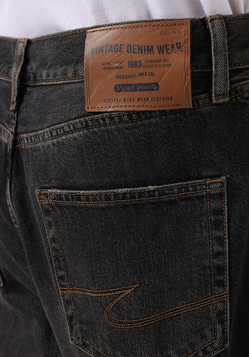 Afișați detalii pentru Pantaloni De Barbati Negru Loose Relaxed Fit  Cl1077538