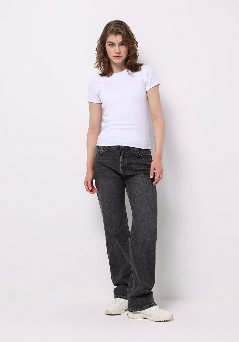 Afișați detalii pentru Pantaloni De Dama Antracit Straight Fit  Cl1077129