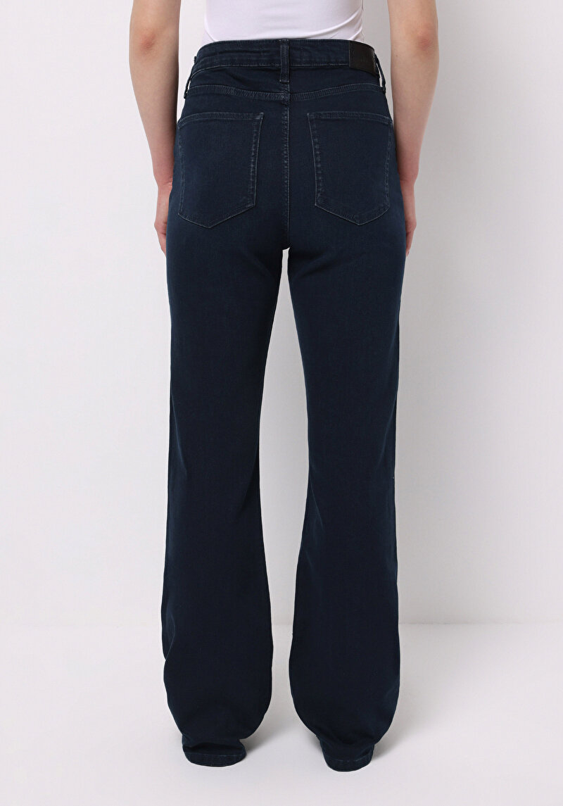 Afișați detalii pentru Pantaloni De Dama Albastru Inchis Regular Fit 791 Monica Cl1077135