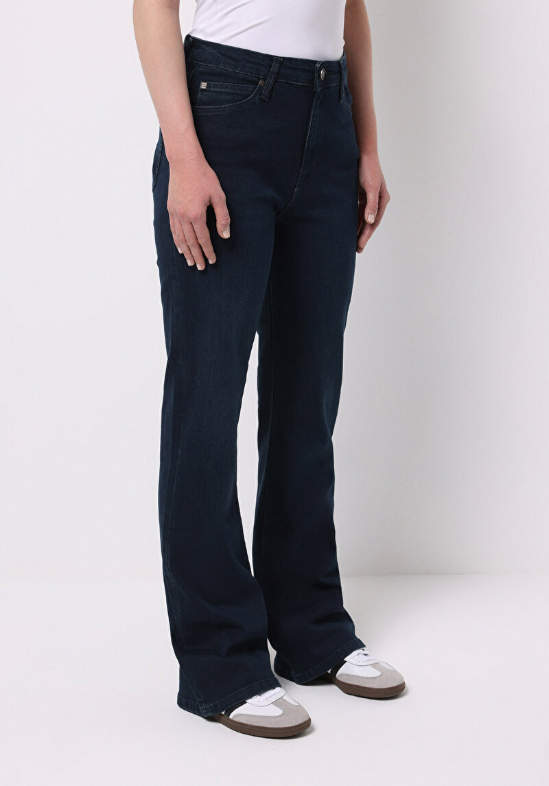 Afișați detalii pentru Pantaloni De Dama Albastru Inchis Regular Fit 791 Monica Cl1077135