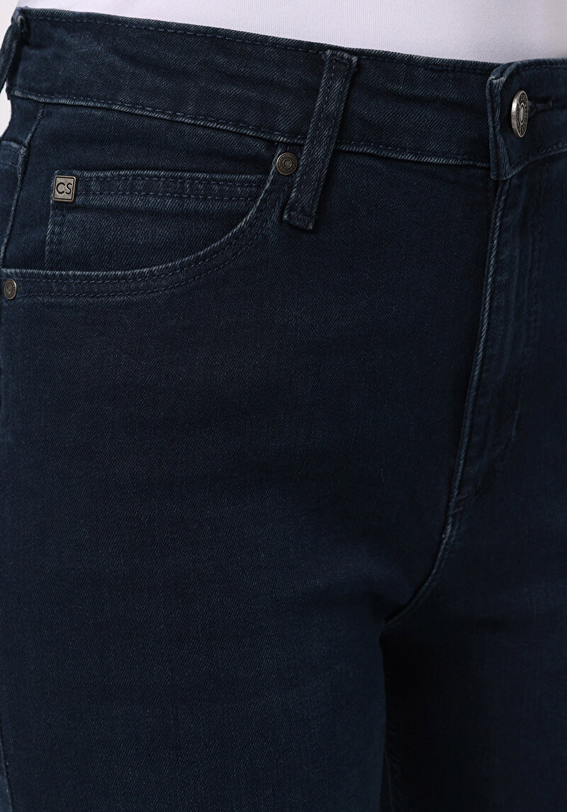 Afișați detalii pentru Pantaloni De Dama Albastru Inchis Regular Fit 791 Monica Cl1077135