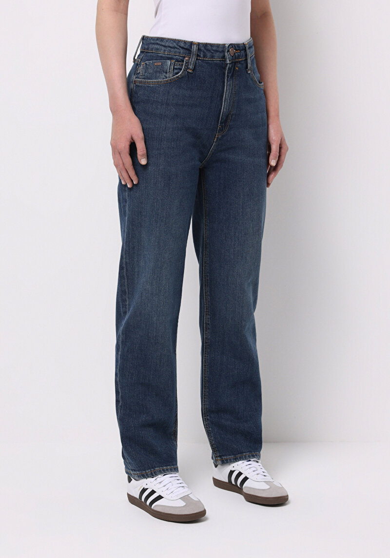 Afișați detalii pentru Pantaloni De Dama Albastru Straight Fit 884 Lauren Cl1077417