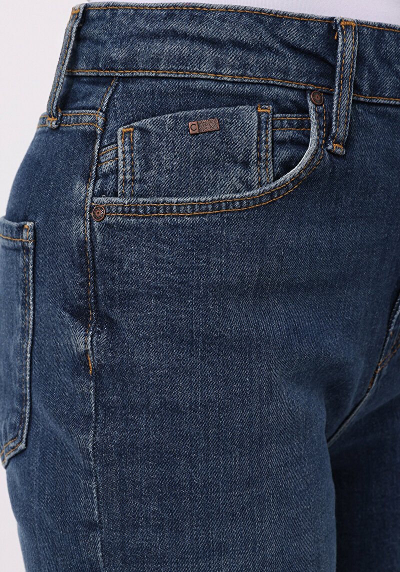 Afișați detalii pentru Pantaloni De Dama Albastru Straight Fit 884 Lauren Cl1077417