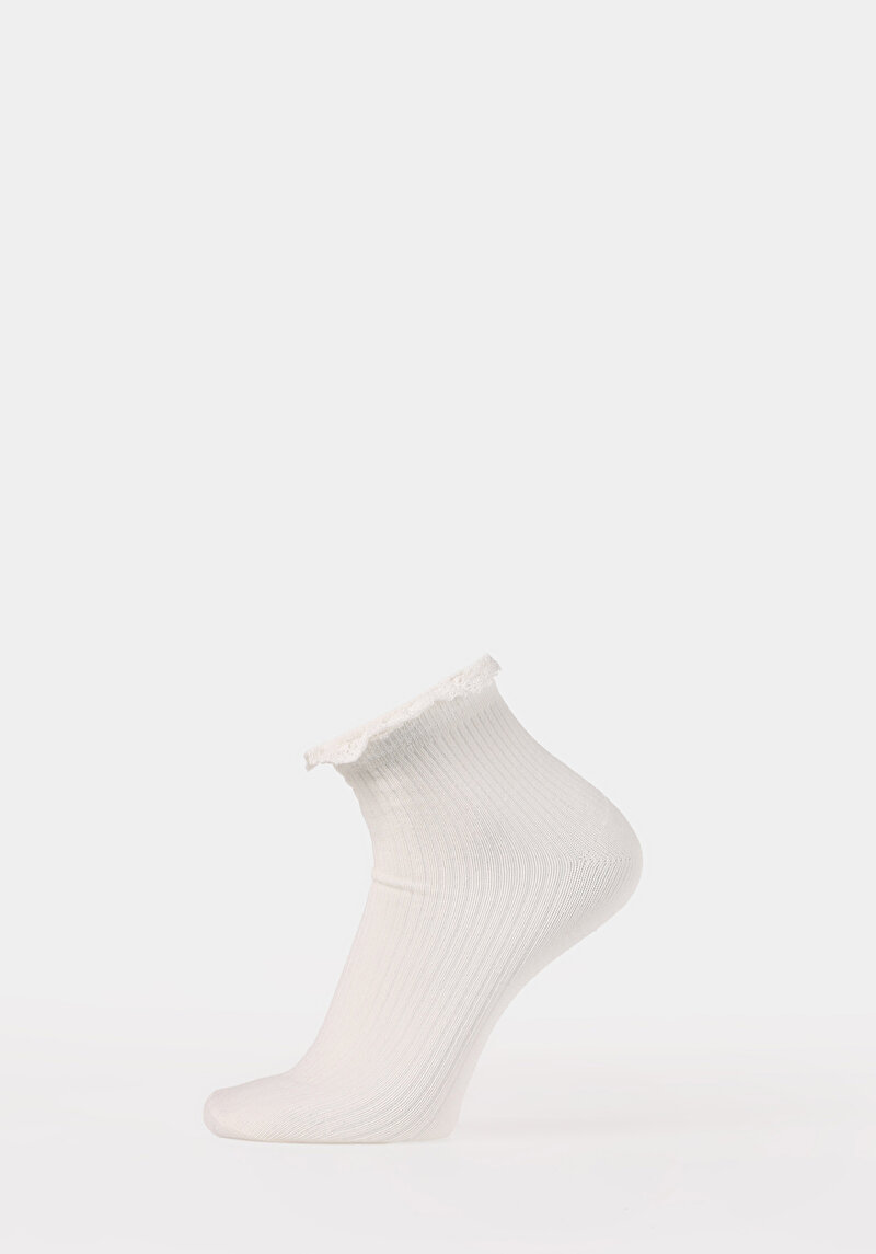 Imagine a Sosete De Dama Alb Modern Fit  Cl1079578