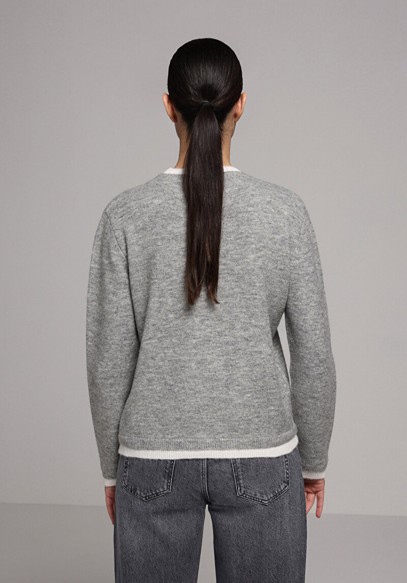 Imagine a Pulover De Dama Gri Regular Fit Cl1077738