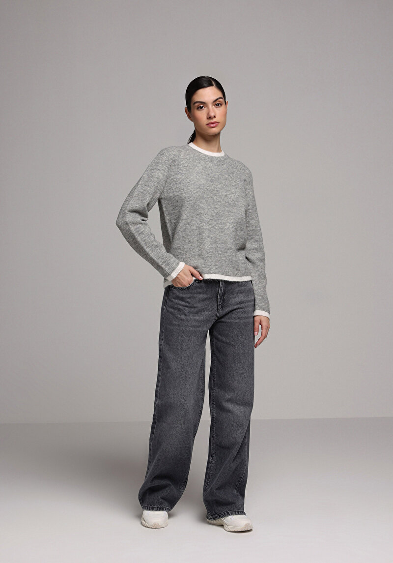 Imagine a Pulover De Dama Gri Regular Fit Cl1077738