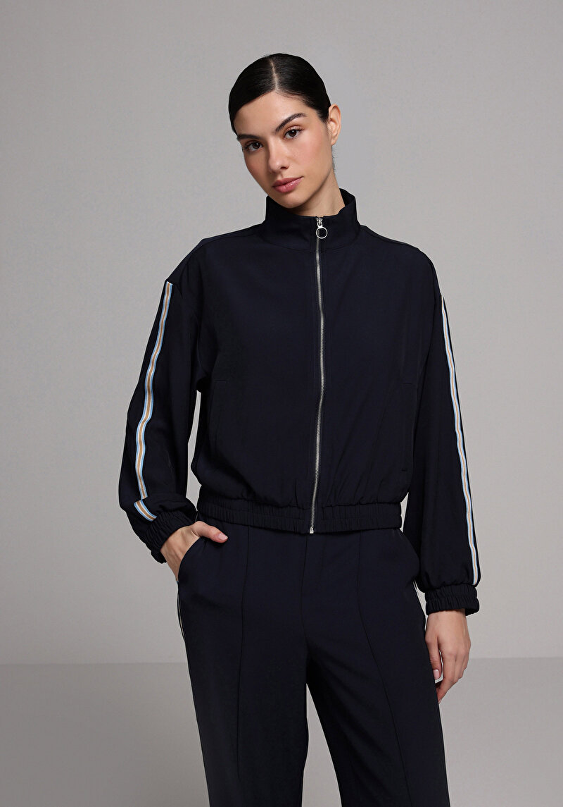 Imagine a Jacheta De Dama Albastru Marin Regular Fit Cl1077891