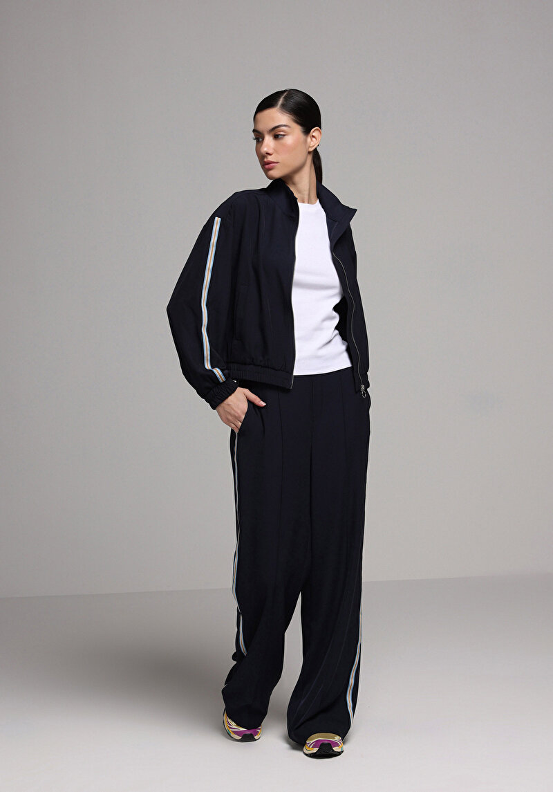 Imagine a Jacheta De Dama Albastru Marin Regular Fit Cl1077891