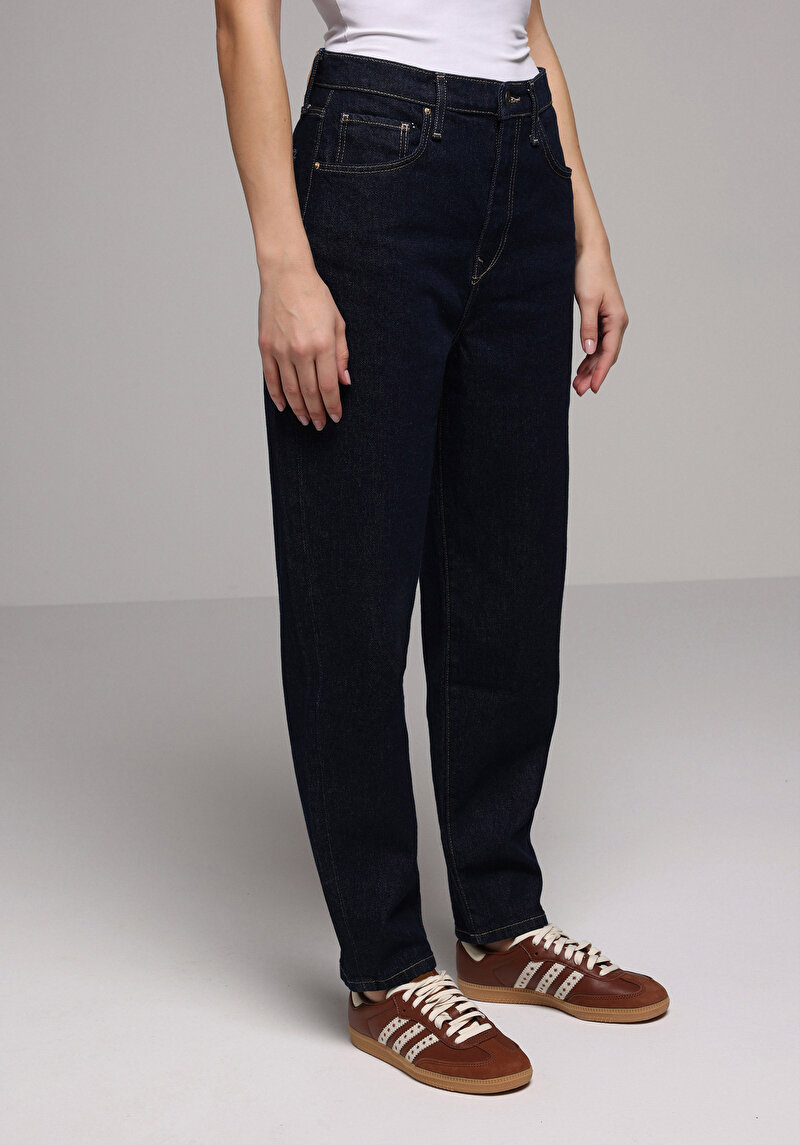 Imagine a Pantaloni De Dama Albastru Inchis Mom Fit 896 Maria Cl1078233