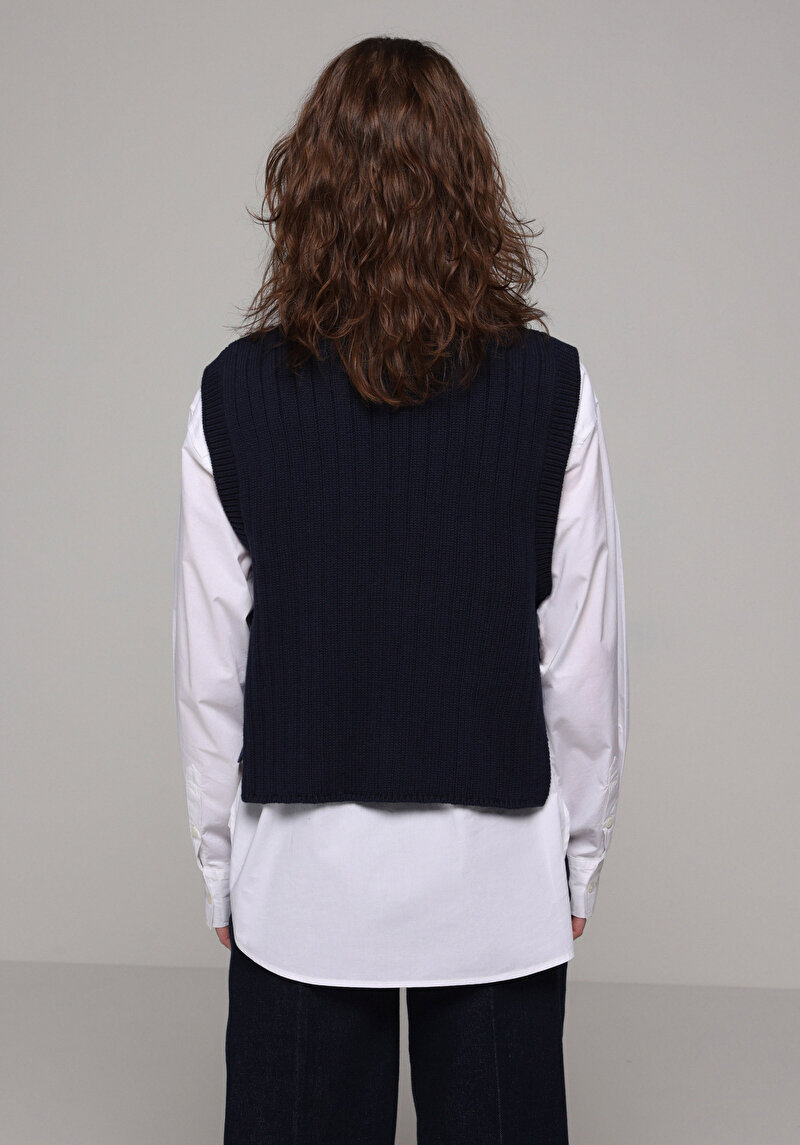 Afișați detalii pentru Pulover De Dama Albastru Marin Regular Fit  Cl1077719