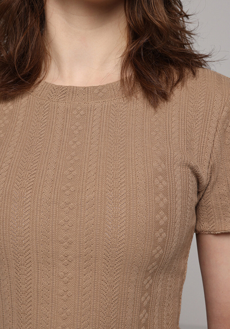 Imagine a Pulover Cu Mâneci Scurte De Dama Maro Slim Fit Cl1077736