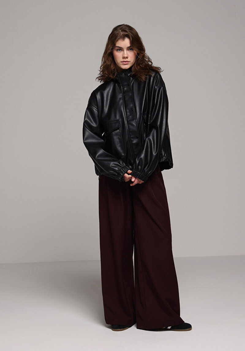 Imagine a Pantaloni De Dama Bordo Regular Fit  Cl1078044