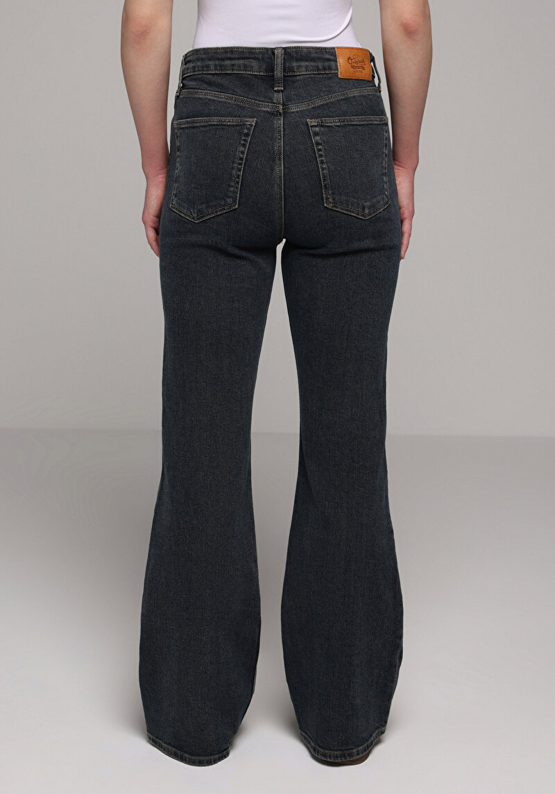 Imagine a Pantaloni De Dama Albastru Inchis Regular Fit 791 Monica Cl1078203