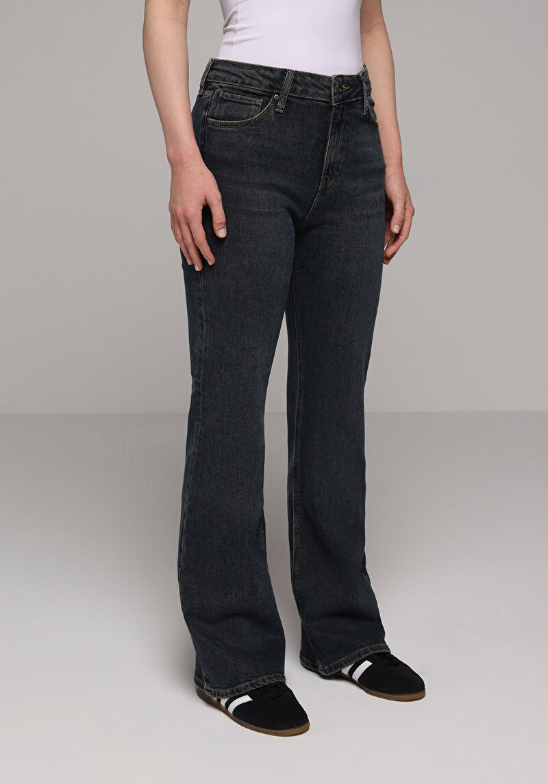 Afișați detalii pentru Pantaloni De Dama Albastru Inchis Regular Fit 791 Monica Cl1078203