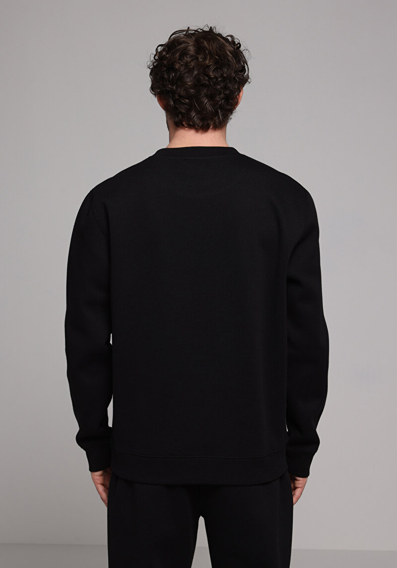 Imagine a Hanorac / Bluza De Barbati Negru Regular Fit Cl1077683