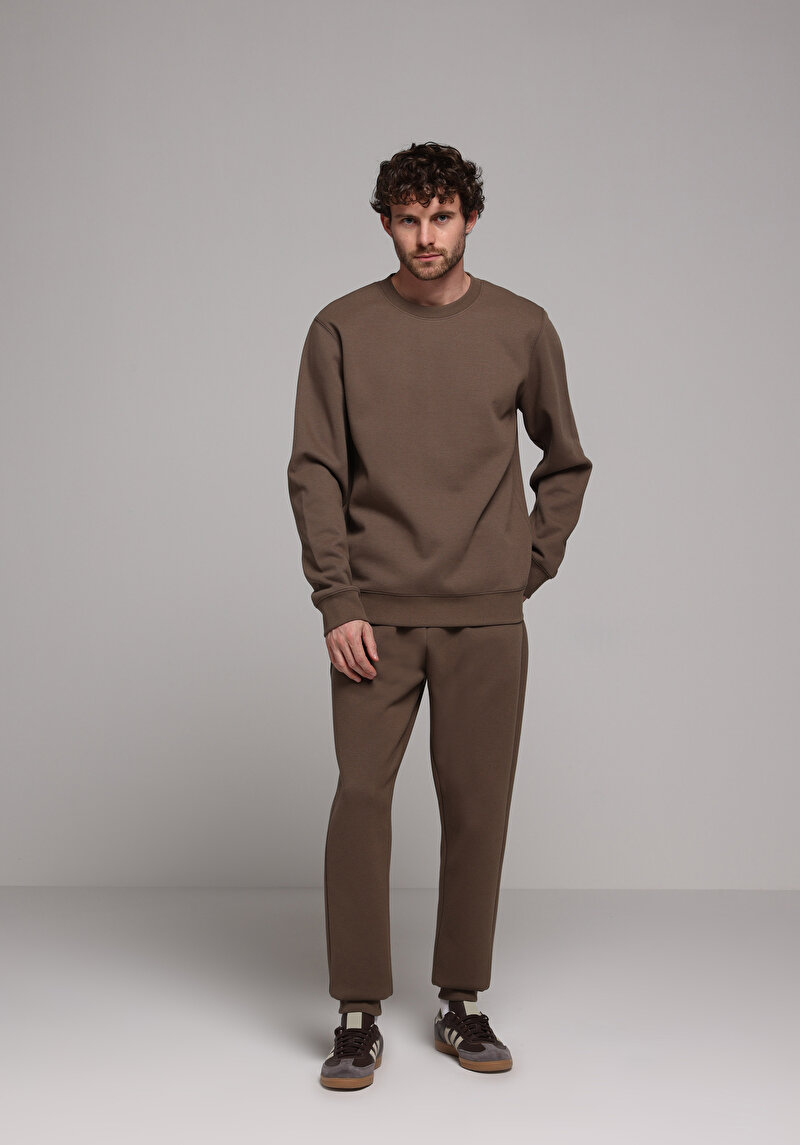 Afișați detalii pentru Hanorac / Bluza De Barbati Maro Regular Fit  Cl1077683