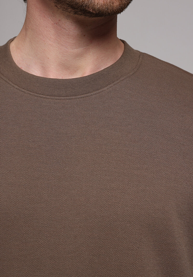 Afișați detalii pentru Hanorac / Bluza De Barbati Maro Regular Fit  Cl1077683