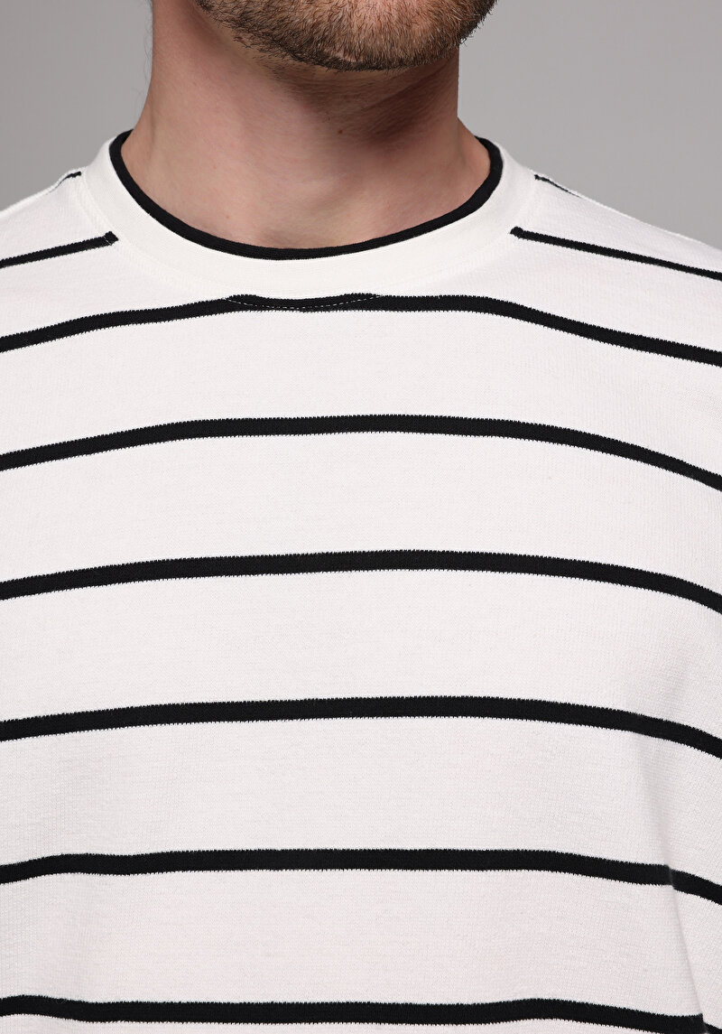 Imagine a Tricou Cu Maneca Lunga De Barbati Alb Comfort Fit Cl1077803