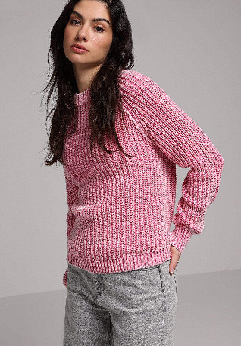 Imagine a Pulover De Dama Roz Regular Fit Cl1077653