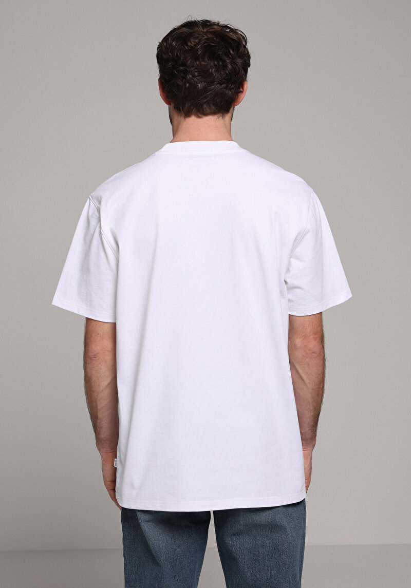 Imagine a Tricou Cu Maneca Scurta De Barbati Alb Comfort Fit Cl1077594