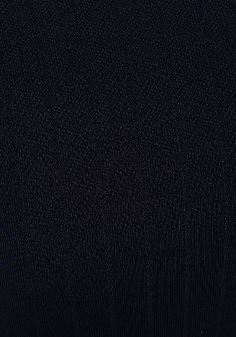 Afișați detalii pentru Pulover Cu Mâneci Scurte De Dama Albastru Marin Slim Fit  Cl1077754