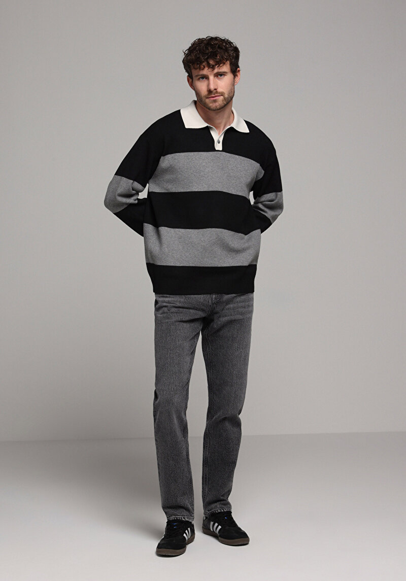 Imagine a Pulover De Barbati Negru Comfort Fit Cl1077608