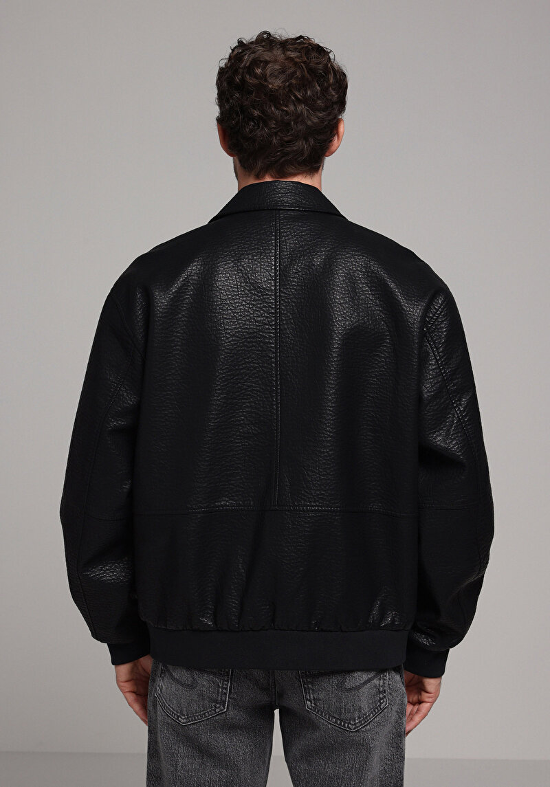 Afișați detalii pentru Jacheta De Barbati Negru Regular Fit  Cl1077716