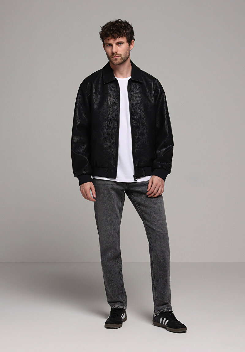 Imagine a Jacheta De Barbati Negru Regular Fit Cl1077716