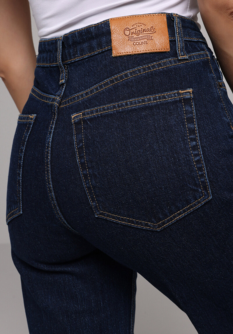 Afișați detalii pentru Pantaloni De Dama Albastru Inchis Regular Fit 793 Monica Cl1078205