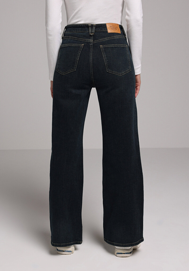 Afișați detalii pentru Pantaloni De Dama Albastru Inchis Regular Fit 793 Monica Cl1078437