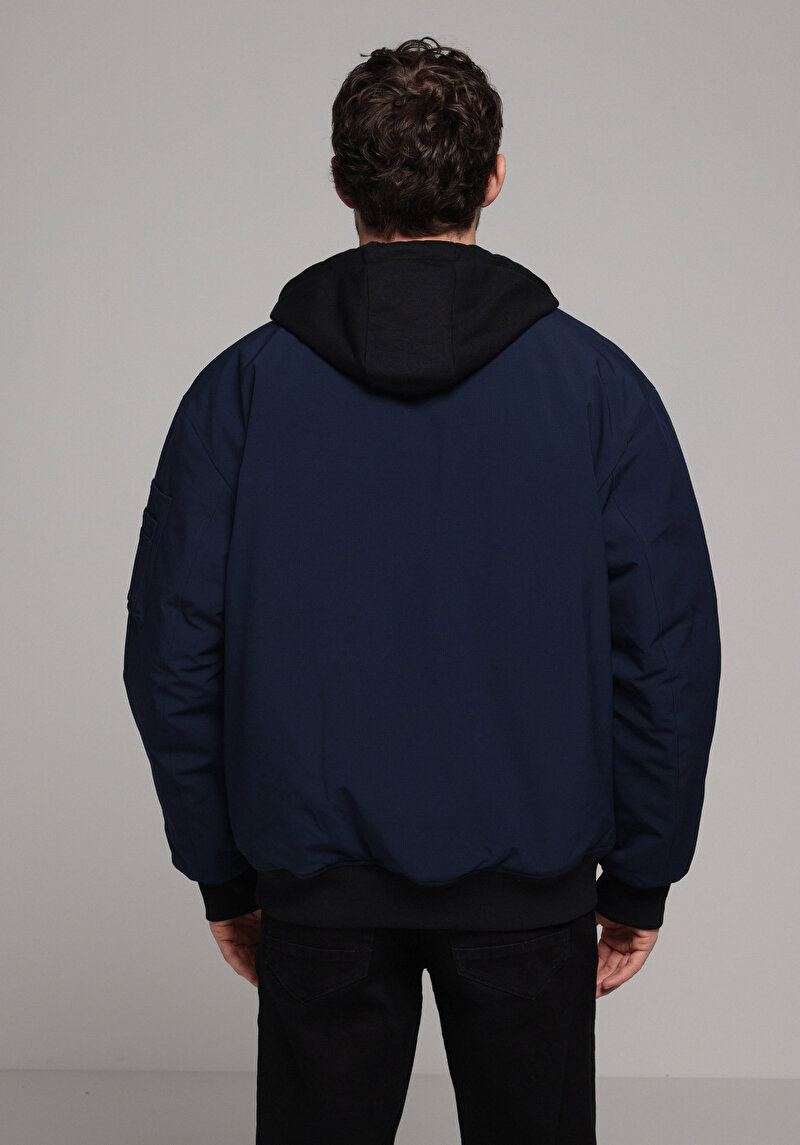 Afișați detalii pentru Jacheta De Barbati Albastru Marin Oversize Fit  Cl1077944