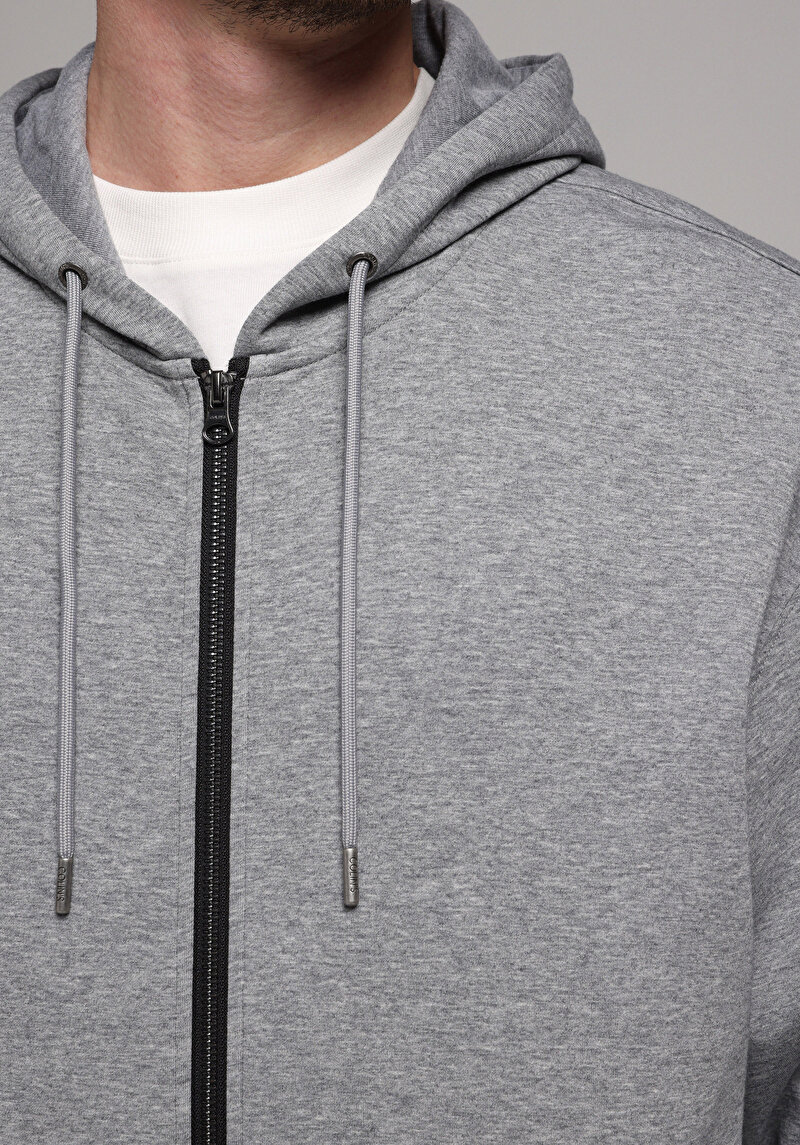 Afișați detalii pentru Hanorac / Bluza De Barbati Gri Oversize Fit  Cl1078142