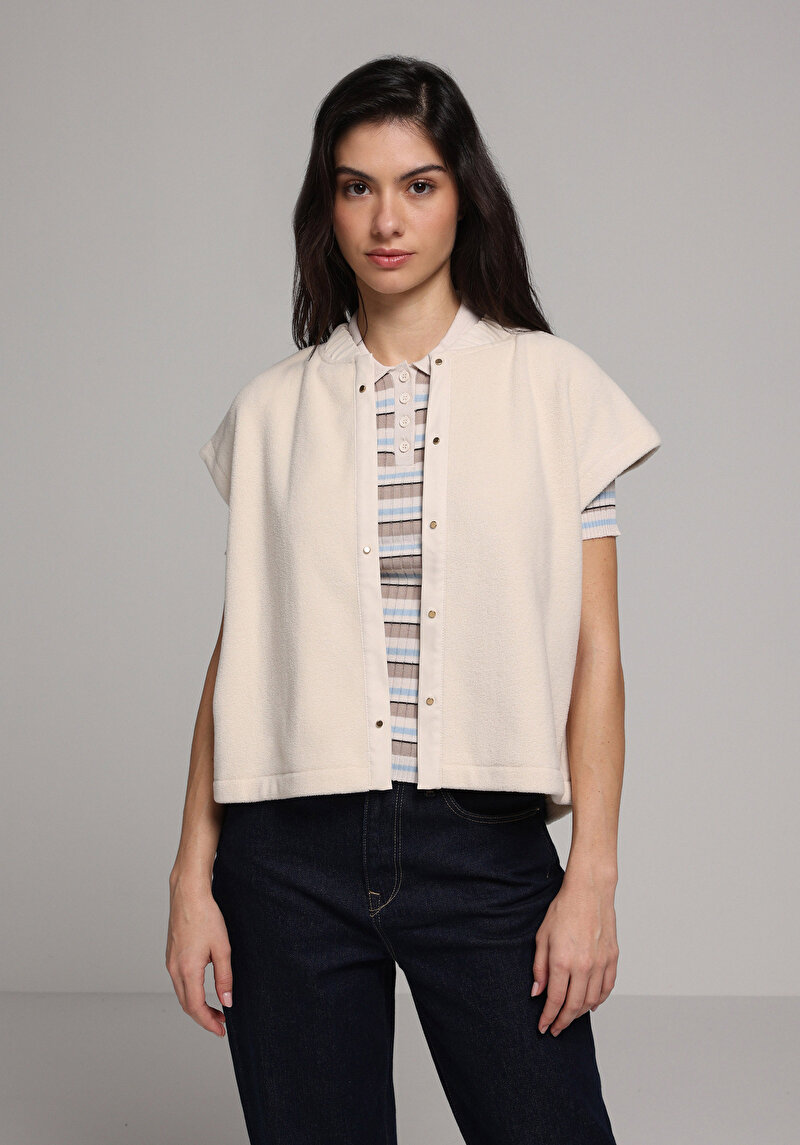 Imagine a Jacheta De Ploaıe De Dama Ecru Regular Fit Cl1077680