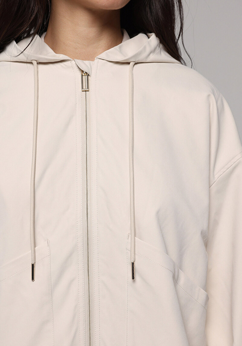 Afișați detalii pentru Jacheta De Ploaıe De Dama Ecru Regular Fit  Cl1077680