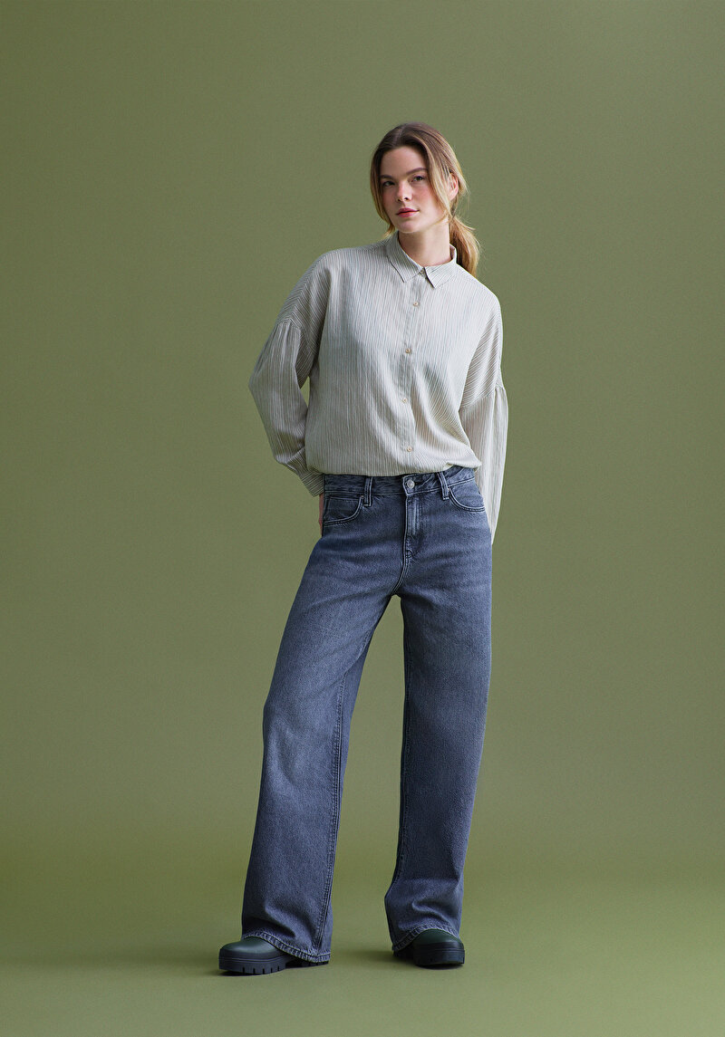 Imagine a Pantaloni De Dama Albastru Inchis Regular Fit 970 Berry Cl1078226