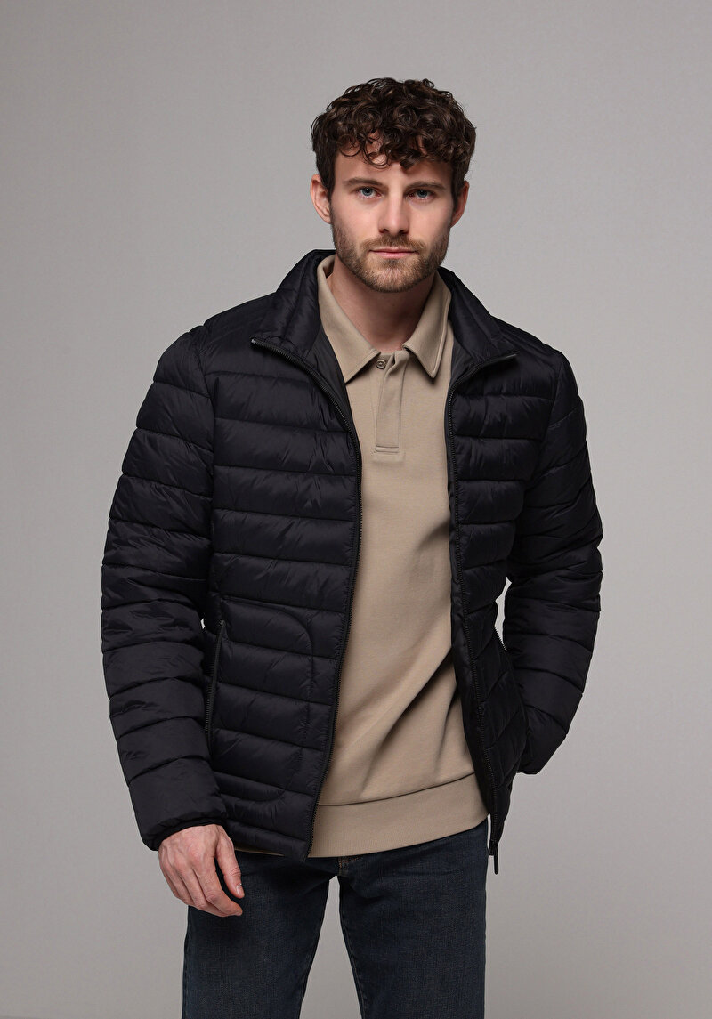 Imagine a Jacheta De Barbati Negru Slim Fit  Cl1077729