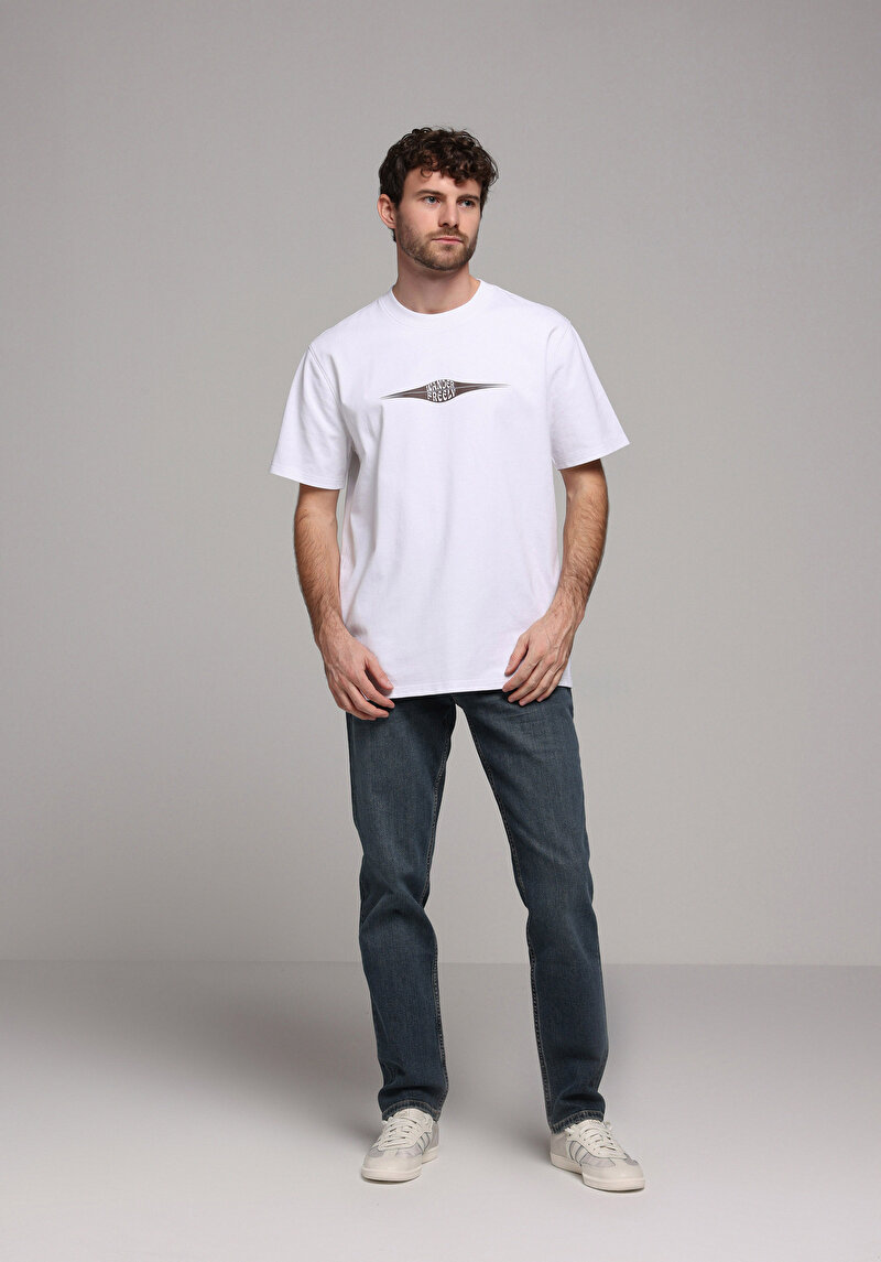 Imagine a Pantaloni De Barbati Albastru Inchis Straight Fit 044 Karl Cl1078157