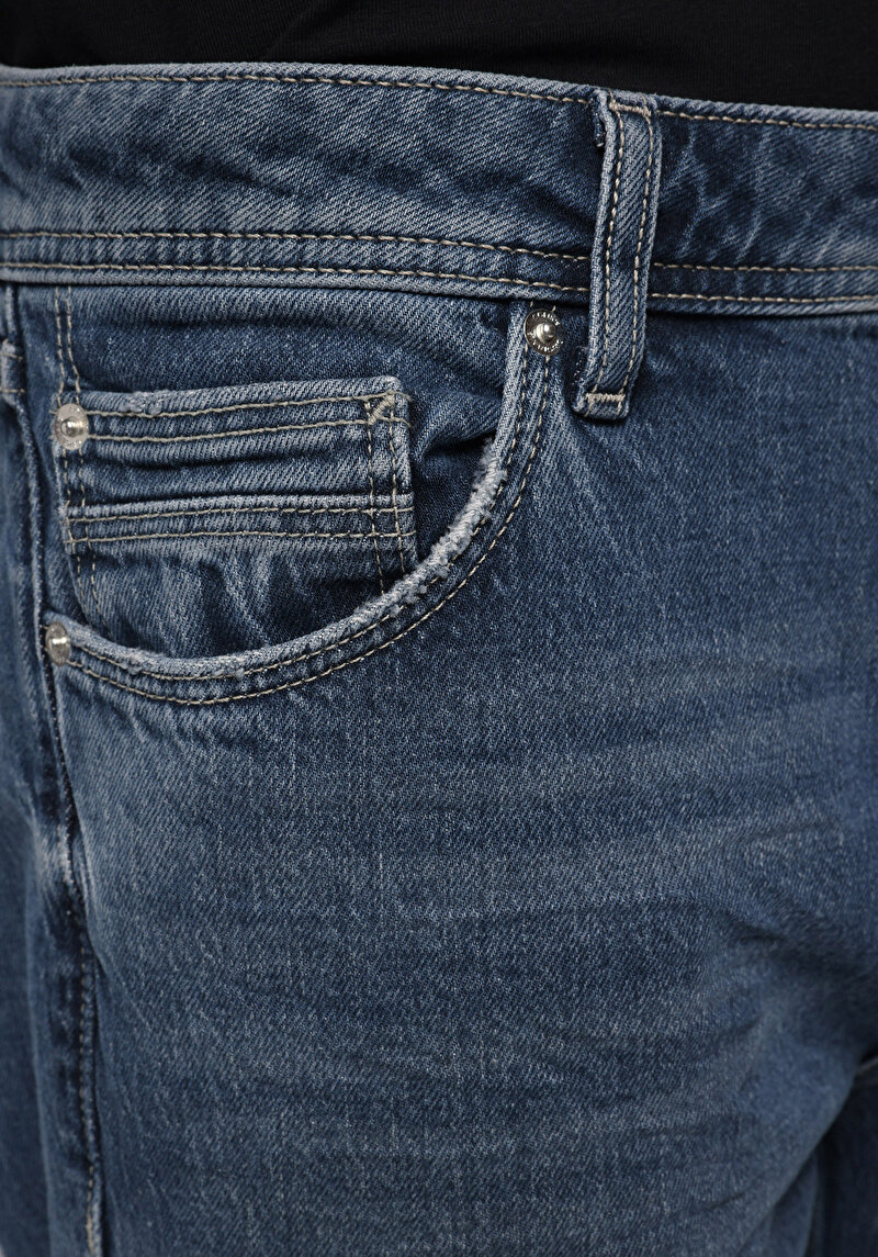 Afișați detalii pentru Pantaloni De Barbati Albastru Inchis Regular Fit 067 Jack Cl1078317