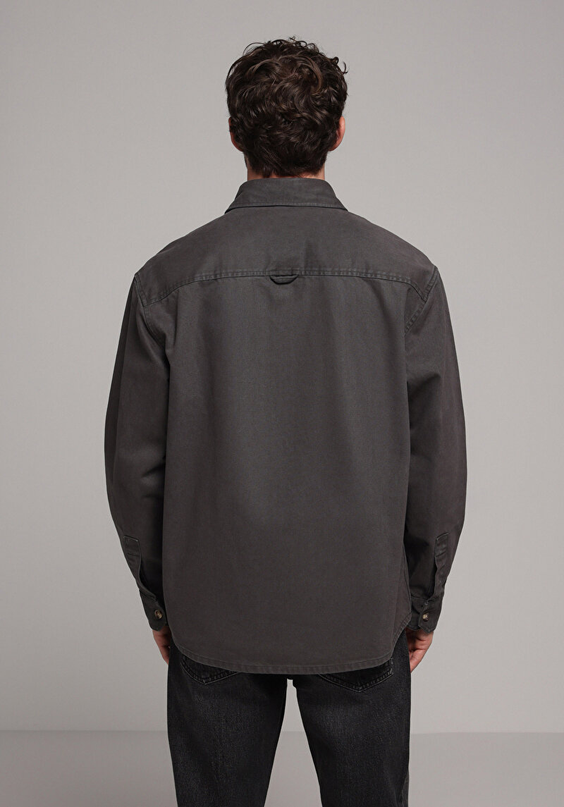 Imagine a Jachetă De Barbati Antracit Oversize Fit Cl1077616