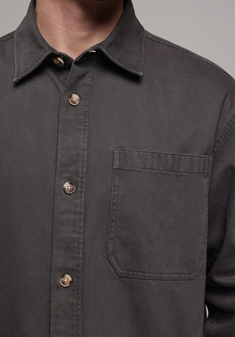 Imagine a Jachetă De Barbati Antracit Oversize Fit Cl1077616