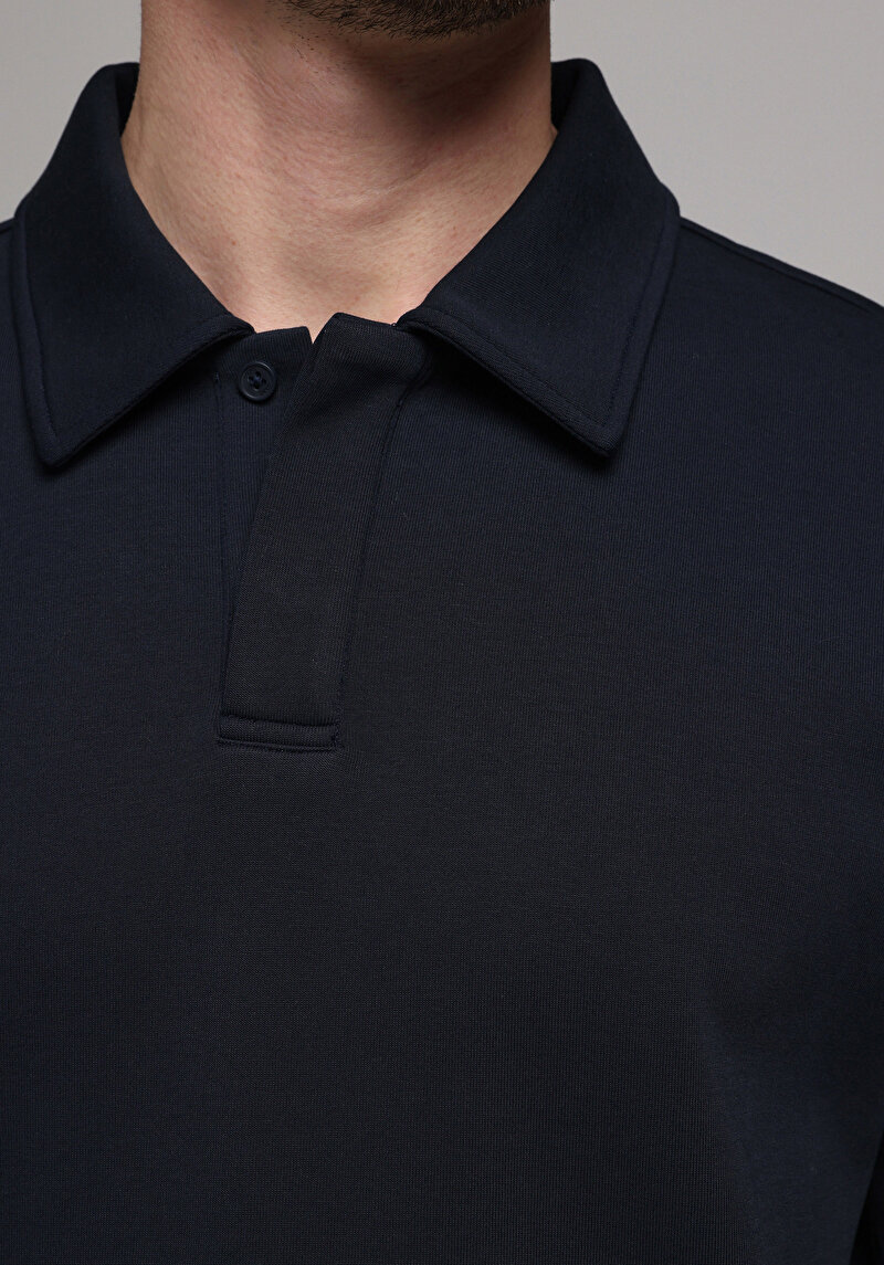 Imagine a Hanorac / Bluza De Barbati Albastru Marin Comfort Fit Cl1077621