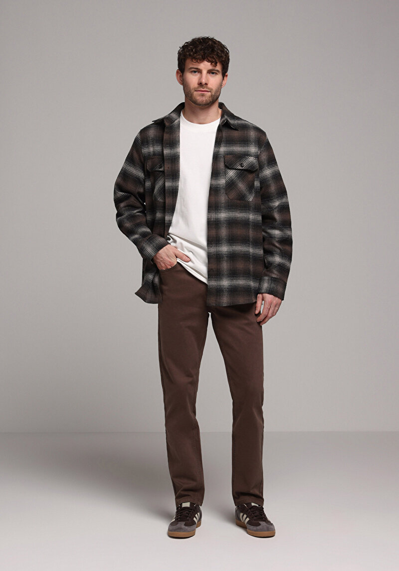 Imagine a Pantaloni De Barbati Maro Regular Fit Cl1078135