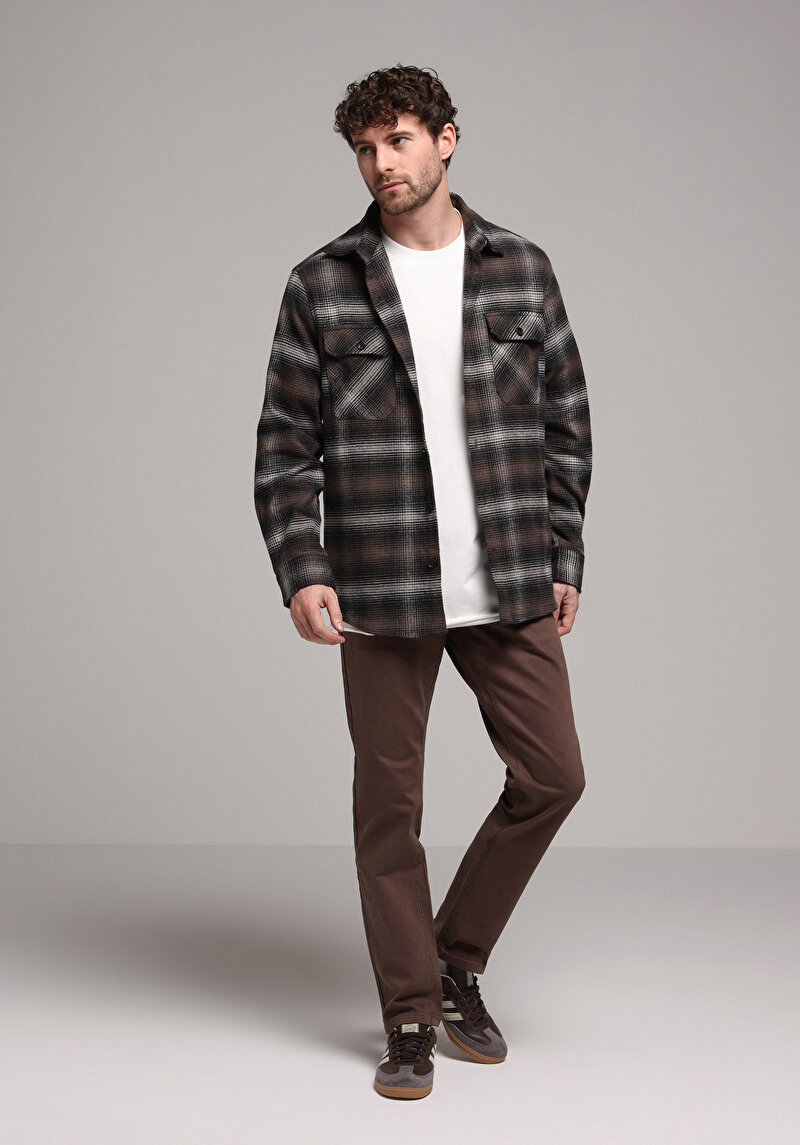 Imagine a Pantaloni De Barbati Maro Regular Fit Cl1078135